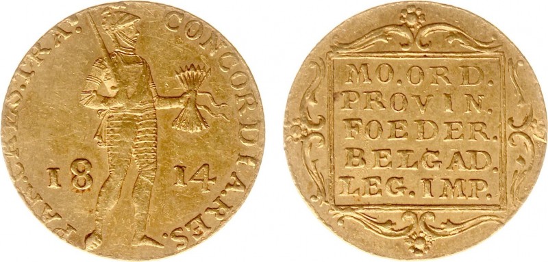 Koninkrijk NL Willem I als Soeverein-vorst (1813-1815) - Gouden dukaat 1814 munt...