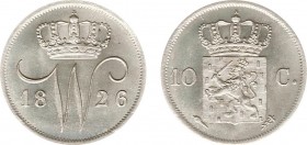 Koninkrijk NL Willem I (1815-1840) - 10 Cent 1826 U (Sch. 306) - UNC-