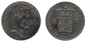 Koninkrijk NL Willem I (1815-1840) - ½ Gulden 1822 U (Sch. 281a) - ZF-