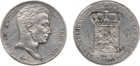 Koninkrijk NL Willem I (1815-1840) - 1 Gulden 1819 U (Sch. 259/S) - FR+