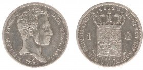 Koninkrijk NL Willem I (1815-1840) - 1 Gulden 1820 U (Sch. 260) - F/ZF, krasje op kz