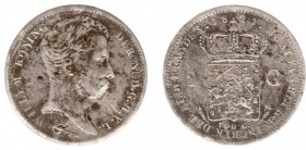 Koninkrijk NL Willem I (1815-1840) - 1 Gulden 1821 U (Sch. 261) - FR/ZF-