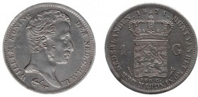 Koninkrijk NL Willem I (1815-1840) - 1 Gulden 1821 U (Sch. 261) - ZF+