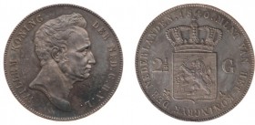 Koninkrijk NL Willem I (1815-1840) - 2½ Gulden 1840 (Sch. 257) - UNC / met mooie patina / schitterend exemplaar en zeer zeldzaam in deze kwaliteit