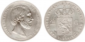 Koninkrijk NL Willem I (1815-1840) - 2½ Gulden 1858 (Sch. 584) - PR-