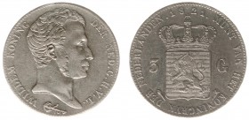 Koninkrijk NL Willem I (1815-1840) - 3 Gulden 1821 U (Sch. 243) - ZF-