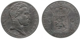 Koninkrijk NL Willem I (1815-1840) - 3 Gulden 1824 U (Sch. 246) - ZF-
