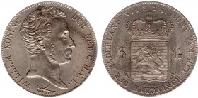 Koninkrijk NL Willem I (1815-1840) - 3 Gulden 1824 U (Sch. 246) - PR-