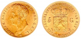 Koninkrijk NL Willem I (1815-1840) - 5 Gulden 1827 B (Sch. 198) - Goud - ZF+