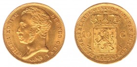 Koninkrijk NL Willem I (1815-1840) - 10 Gulden 1840 (Sch. 189) - Goud - PR+