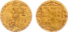 Koninkrijk NL Willem I (1815-1840) - Gouden Dukaat 1815, Utrecht type (Sch.205), minted in St. Petersburg (Russia) for trade with Central Asia and Ind...