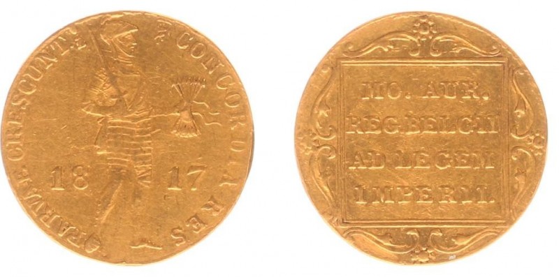 Koninkrijk NL Willem I (1815-1840) - Gouden Dukaat 1817 U (Sch. 204) - ZF, kabel...