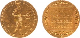 Koninkrijk NL Willem I (1815-1840) - Gouden Dukaat 1818 U (Sch. 205) - FR+