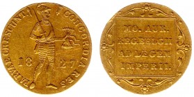Koninkrijk NL Willem I (1815-1840) - Gouden Dukaat 1827 U (Sch. 211) - ZF/PR