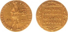 Koninkrijk NL Willem I (1815-1840) - Gouden dukaat 1828 U (Sch. 212) - ZF