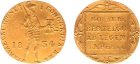 Koninkrijk NL Willem I (1815-1840) - Gouden Dukaat 1834 (Sch. 218/RR) - ZF / ZEER ZELDZAAM