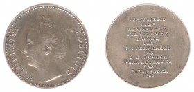 Muntgerelateerde penningen - 1899 - Voorzijde voor een halve gulden naar het officiële model van Pander door Begeer (Sch. 805, KB.404) - VZ Portret n....