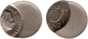 Misstrikes Netherlands and Euro's - 10 Cent 1977 met MISSLAG 'ca. 60% excentrisch geslagen' - PR