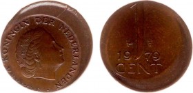 Misstrikes Netherlands and Euro's - 10 Cent 1979 MISSLAG excentrisch geslagen - ca. 3 mm ongestempeld - PR