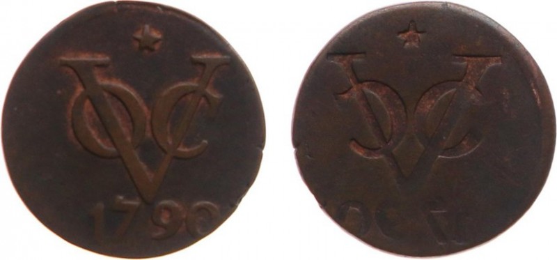 Verenigde Oost-Indische Compagnie (1602-1799) - Utrecht - Dubbele Duit 1790 mmt....