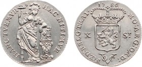 Verenigde Oost-Indische Compagnie (1602-1799) - Utrecht - X Stuiver 1786 (Scho. 73) - schoongemaakt - PR