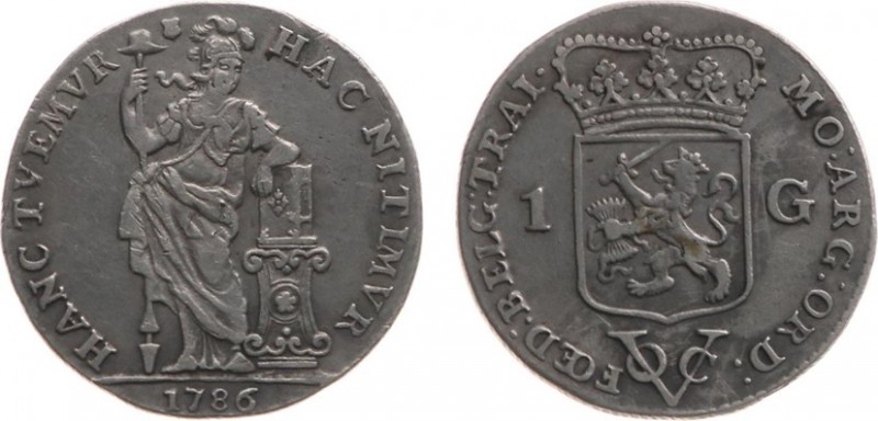 Verenigde Oost-Indische Compagnie (1602-1799) - Utrecht - 1 Gulden 1786 (Scho. 6...