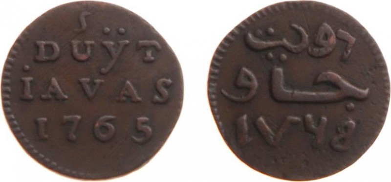 Verenigde Oost-Indische Compagnie (1602-1799) - Java - Duit 1765 IAVAS met punt ...