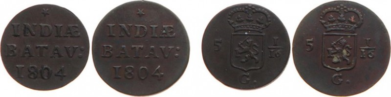Nederlands-Indië - Bataafse Republiek (1799-1806) - Holland - Duit 1804 (Scho. 5...