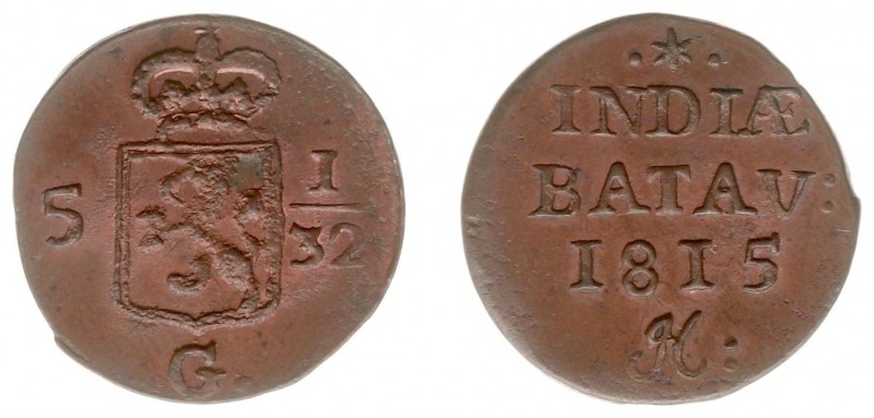 Nederlands-Indië - Nederlands-Indisch Gouvernement (1816-1949) - ½ Duit 1815 mmt...