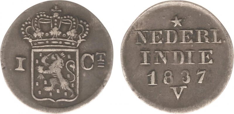 Nederlands-Indië - Nederlands-Indisch Gouvernement (1816-1949) - 1 Cent 1837 V P...