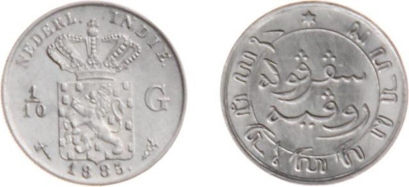 Nederlands-Indië - Nederlands-Indisch Gouvernement (1816-1949) - 1/10 Gulden 188...
