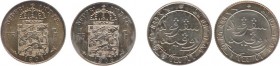 Nederlands-Indië - Nederlands-Indisch Gouvernement (1816-1949) - 1/10 Gulden 1904 + 1906 (Scho. 834 + 836) - UNC / Totaal 2 stuks