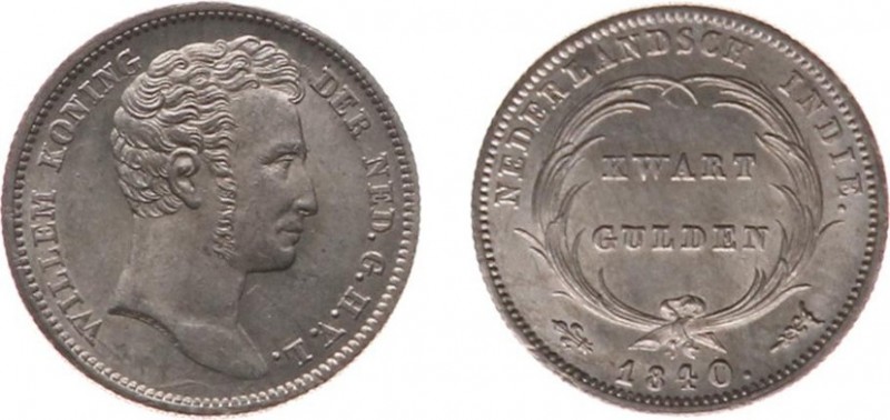 Nederlands-Indië - Nederlands-Indisch Gouvernement (1816-1949) - 1/4 Gulden 1840...