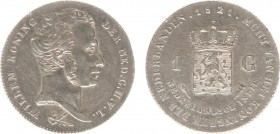 Nederlands-Indië - Nederlands-Indisch Gouvernement (1816-1949) - 1 Gulden 1821 (Scho. 615/S) - PR-, oplage slechts ex.