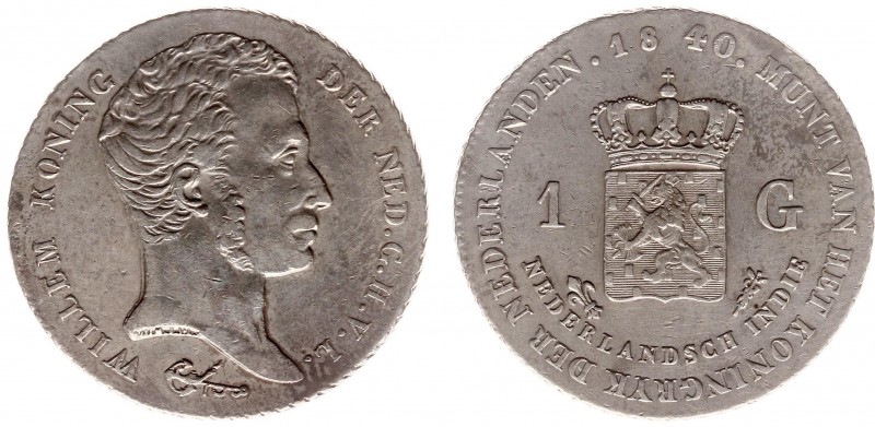 Nederlands-Indië - Nederlands-Indisch Gouvernement (1816-1949) - 1 Gulden 1840 (...