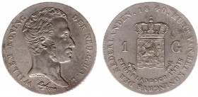 Nederlands-Indië - Nederlands-Indisch Gouvernement (1816-1949) - 1 Gulden 1840 (Scho. 617) - PR