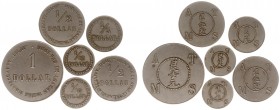 The Akio Seki Collection - Asahan Tabak Maatschappij Silau - 1 Dollar - 1/10 Dollar 1901 - c 1908 (LaBe 17-18 19- 20 / LaWe 248-251a / LaWe 252-253 / ...