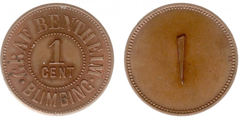 The Akio Seki Collection - Blimbing - 1 cent c.1888 - 1903 (LaBe 50 / LaWe 55b /...