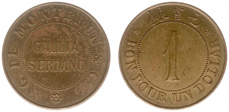 The Akio Seki Collection - Gallia - 1 Dollar 1890 - c.1896 (LaBe 77 / LaWe 77 / ...
