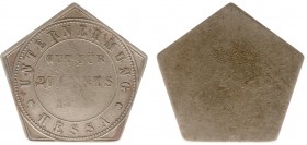 The Akio Seki Collection - Hessa - 20 cents 1890 (LaBe 98 / LaWe 112 / Scho. 1070) - Obv. Pentagonal , value, date. Legend: Unternehmung Hessa / Rev. ...