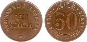 The Akio Seki Collection - Rimboen - 50 cents c.1889 - c.1904 (LaBe 169 / LaWe 226 / Scho. 1112-) - Obv. Deli Sumatra in two lines . Legend: Ondernemi...