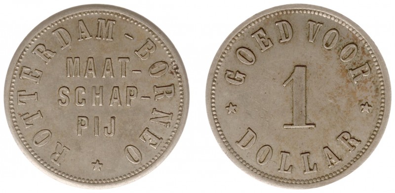 The Akio Seki Collection - Rotterdam - Borneo Maatschappij - 1 Dollar c.1881 - c...