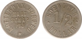The Akio Seki Collection - Rotterdam - Borneo Maatschappij - 1/2 Dollar c.1881 -c.1896 (LaBe 354 / LaWe 735 / Scho. 1120) - Obv. In the centre: Maat -...