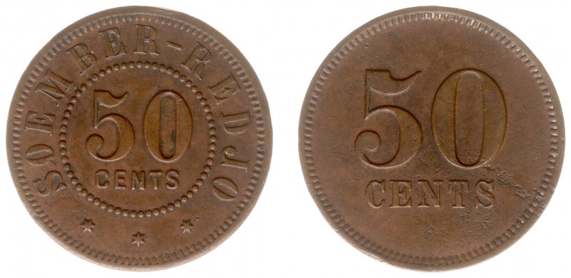 The Akio Seki Collection - Soember Redjo - 50 cents 1892 - c.1910 (LaBe 236 / La...