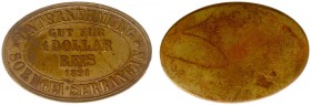 The Akio Seki Collection - Soengei Serbangan - 1 Dollar Reis 1891 (LaBe 286 / LaWe 422 / Scho. -) - Obv. Centre: Gut für - value - Reis - date : in fo...