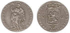 Nederlands West-Indië - ¼ Gulden 1794 (Scho. 1355) - ZF