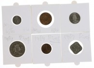 Nederlandse Antillen - Ontwerpset 1969: 1-2½-5-10-25 Cent & 1 Gulden (compleet) (Sch. 1470-1475, KM Pn1-6/RRRR). Begin 1969 werd door muntmeester v He...