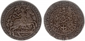 Historiepenningen - 1597 - 'Landdagpenning van Overijssel op de overwinning bij Turnhout', variant met het gelderse kruisje (vL.494.3 var, Roovers JMP...