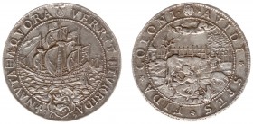 Historiepenningen - 1617 - Penning 'Hoop op welvaart voor het land' door Jacob Uyttenwael (vL.55, PR.819, Roovers 64) - VZ (onduidelijk schild Hoorn) ...