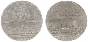 Historiepenningen - 1706 - Penning 'De prijs van 15.000 gulden uit de Loterij van Enkhuizen getrokken door Lijns Claes Schaep' (PR.2829-2829**, JMP192...